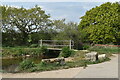 Footbridge by the Ford in Ambury Lane in BH23 4FG