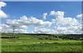 Farmland with pylons in BB5 2DZ