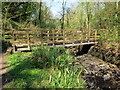 Pompren dros nant / A footbridge over a stream in SA15 5BX