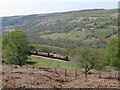 Coal train in the Taf Bargoed valley in CF46 6SH