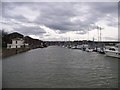 The view up the Medway from the paddle steamer pier in ME4 4LJ