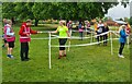 The finish at Woodley parkrun in Woodford Park in RG5 4PR