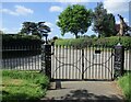 The churchyard gates, Layham in Upper Layham