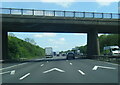 M6 passes under Cold Lane overbridge in CV23 0HG