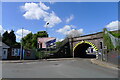 Barkby Road passing beneath the Midland Main Line, Leicester in LE5 0BN