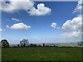 View from Merridge Trig Point - Hinkley Point Power Station in the distance in TA5 1AS