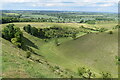 View over dry valley at Pegsdon Hills in SG5 3BU