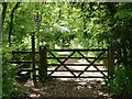 Gate on the Wye Valley Walk in NP25 4RA