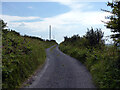 Lane heading south-west on hill above Dinas Cross in SA42 0XF