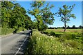 Road and farmland, Burghfield in RG30 3RR
