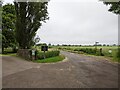 Entrance to Abbots Sharpham, footpath to the right in BA16 9SA