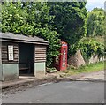 Former red phonebox, Llangarron, Herefordshire in HR9 6NP
