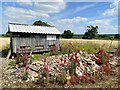 Farm shed with wild flowers in Barton