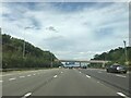 Footbridge crossing M25 northbound in Chorleywood South & Maple Cross Ward