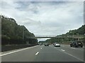 Footbridge crossing M25 northbound in WD3 5DT