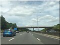 Footbridge crossing M25 northbound in WD3 4AZ