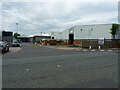 Factory units and road in the Elmdon Trading Estate in B37 7HB