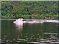 Pleasure Craft on Loch Ness near Urquhart Castle in IV63 7YD