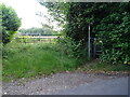 Field entrance and footpath off Haven Hill in TN15 7LH