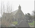The western end of St Gwyndaf's CinW Church, Llanwnda in LL54 5UP