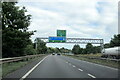 Overhead gantry on A30 east approaching the M5 in EX2 8YP