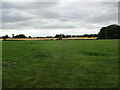 Footpath across a grass field, Thornbury Hill in PE23 4LE