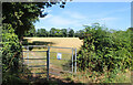 Footpath Gate along Deans Lane in RG26 5SE