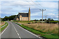 Northbound A9 at Achnagarron, Rosskeen Free Church in IV18 0PW
