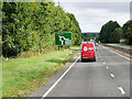 Delivery Van on the A9 near Perth in PH1 2UG