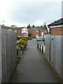 Footpath to Exmoor Close, Loughborough in LE11 3TA
