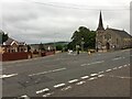 Road junction in Kirkmuirhill in ML11 9QG