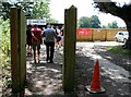 The entrance to the turnstile at Eynsham Hall Park in OX29 6RL