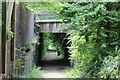 Path under road to Llanhilleth Colliery Memorial in NP13 2RB
