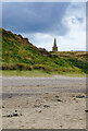 St. Germain's Church seen from Marske Beach in TS11 7HT