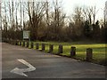 The entrance to Cornmill Meadows from the car park in EN9 1QF