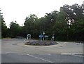 Roundabout on Bracknell Road, Crowthorne in RG45 6LJ