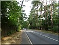 A321 towards Wokingham in RG40 3NE