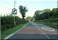 The A458 west leaving Foel village in SY21 0NQ