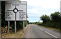 Road sign on Saltburn Lane, Skelton in TS12 2ND