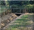 Bridge over a drainage channel, Ganarew, Herefordshire in Ganarew