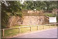 Blocked-up railway bridge (MVN2/198), Steanard Lane, Hopton in WF13 3LS
