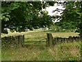 Locked gate on Norland Moor in HX4 0BY