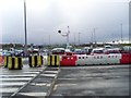Car park at terminal building of Prestwick Airport in Prestwick