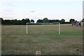 Football pitch in Hackleton in Hackleton