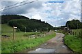 Farm road to Damhead in EH44 6PT