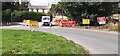 Roadworks at T-junction in Burrill in DL8 1RE