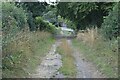 Former footpath through Down Farm in SO23 7LB
