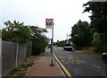 Bus stop on  Hubbards Chase, Hornchurch in RM11 3UB