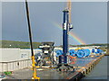 Rainbow over Port of Rosyth in KY11 2XS