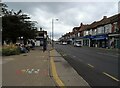 Bus stop and shelter on Southchurch Road (A13) in SS2 4DE